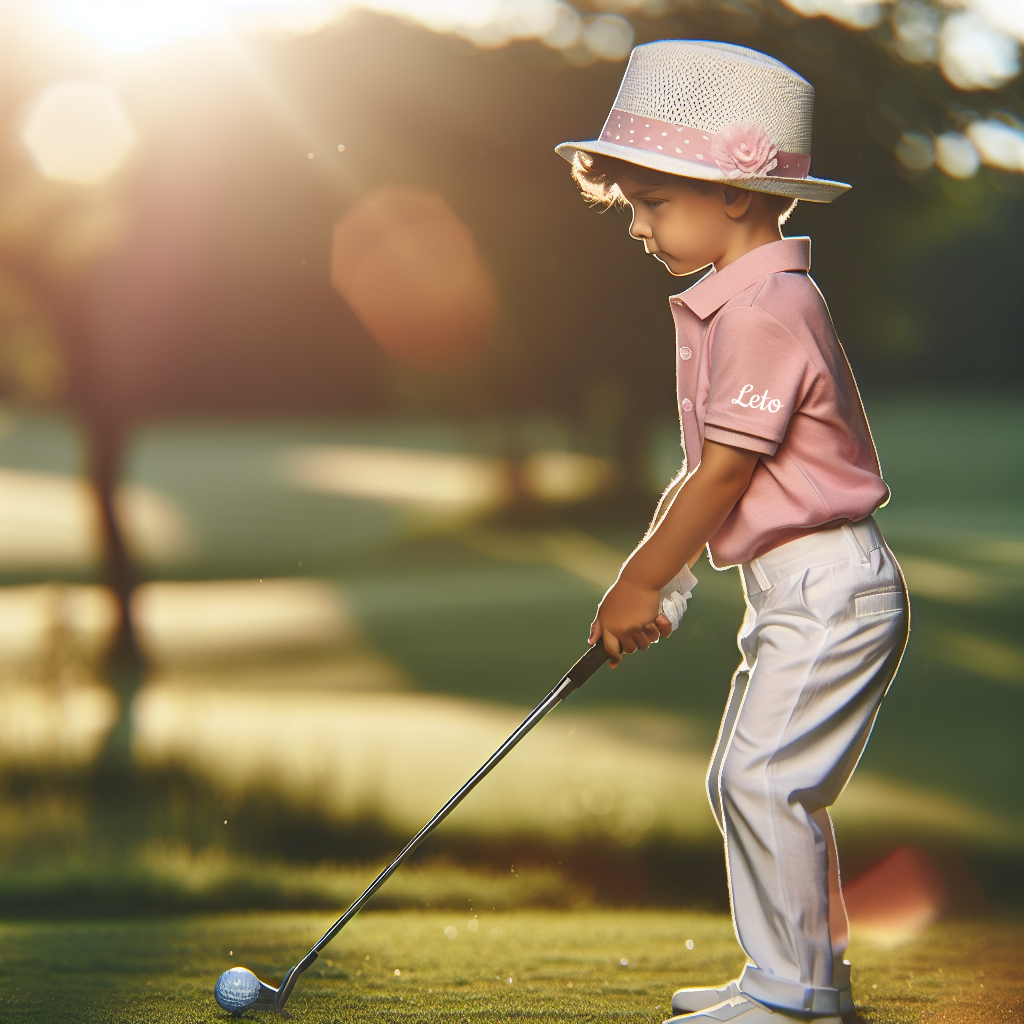 What are some key features that make kids' golf clothing functional and convenient for young players?