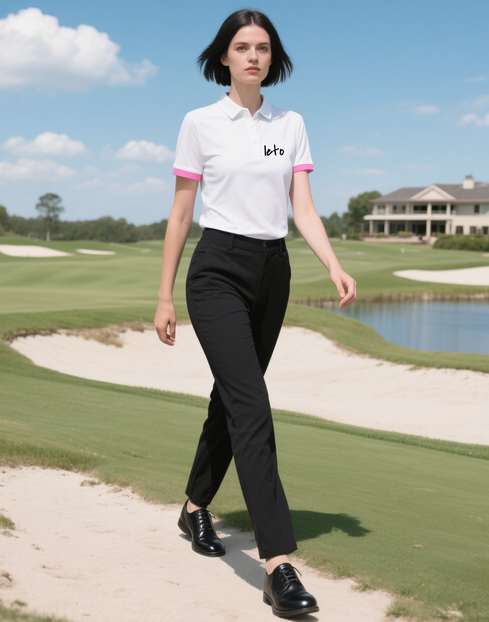 Eco-conscious golf wear made with soft organic cotton, designed for sustainability and style on the course