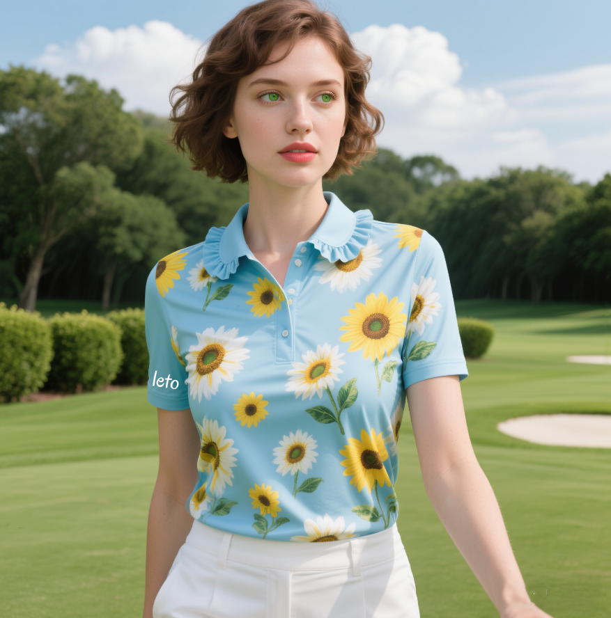 Discover ladies' golf apparel combining fashion-forward designs with functional fabrics for comfort and style on the course.