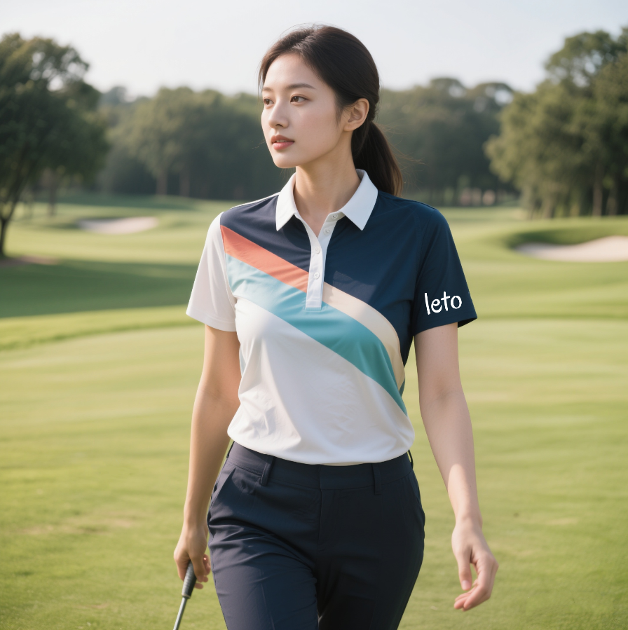 Modern performance golf shirts featuring moisture-wicking technology, UV protection, and stretchable fabric for maximum comfort and mobility.