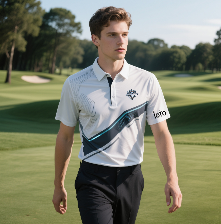 Country club uniform redesign featuring stylish, high-quality polos, trousers, and outerwear for modern, elegant branding.