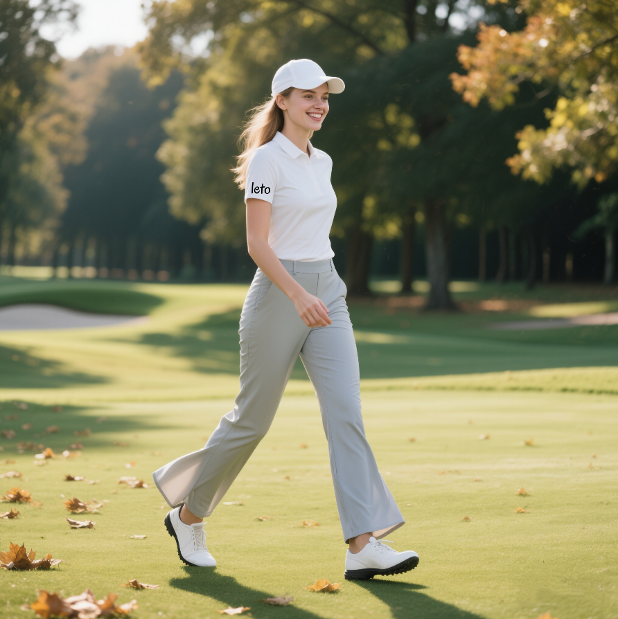 4-way stretch golf pants offering maximum flexibility and comfort, designed for style and performance on the golf course.