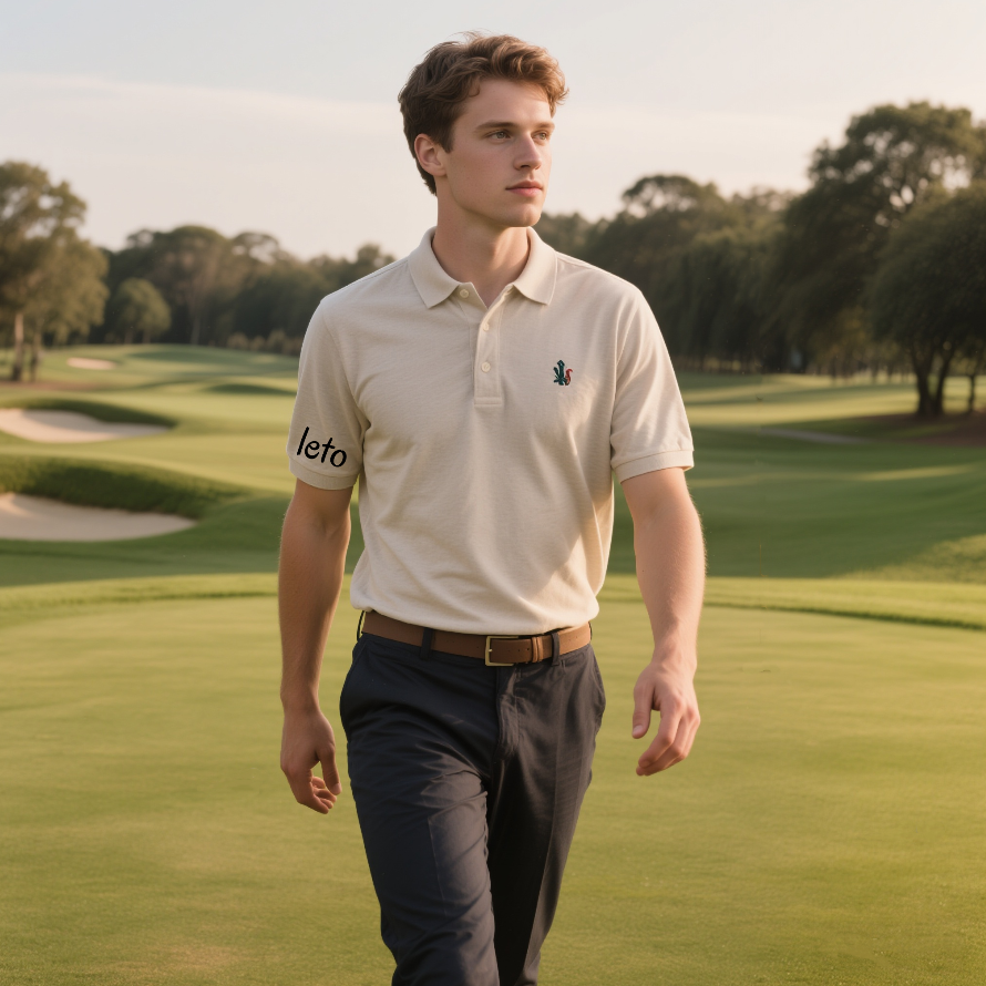 Organic cotton polo shirts offering breathable, eco-friendly comfort with a focus on style and sustainability.