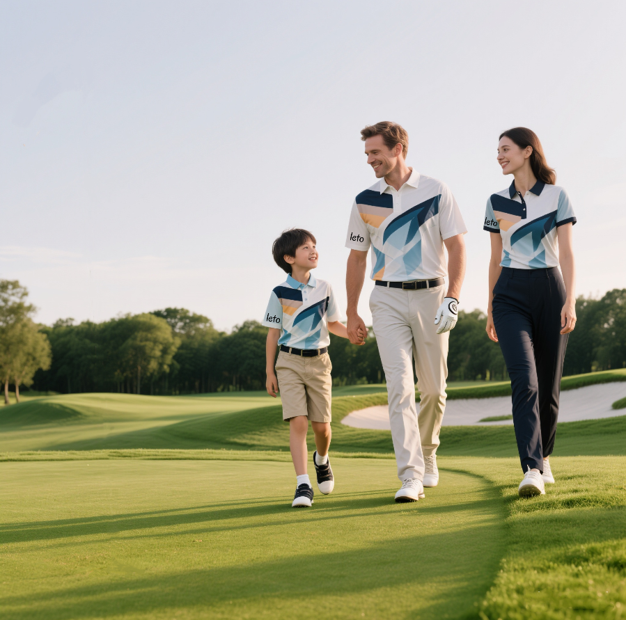 Customized golf wear featuring personalized logos, premium fabrics, and unique designs for teams, tournaments, and individuals