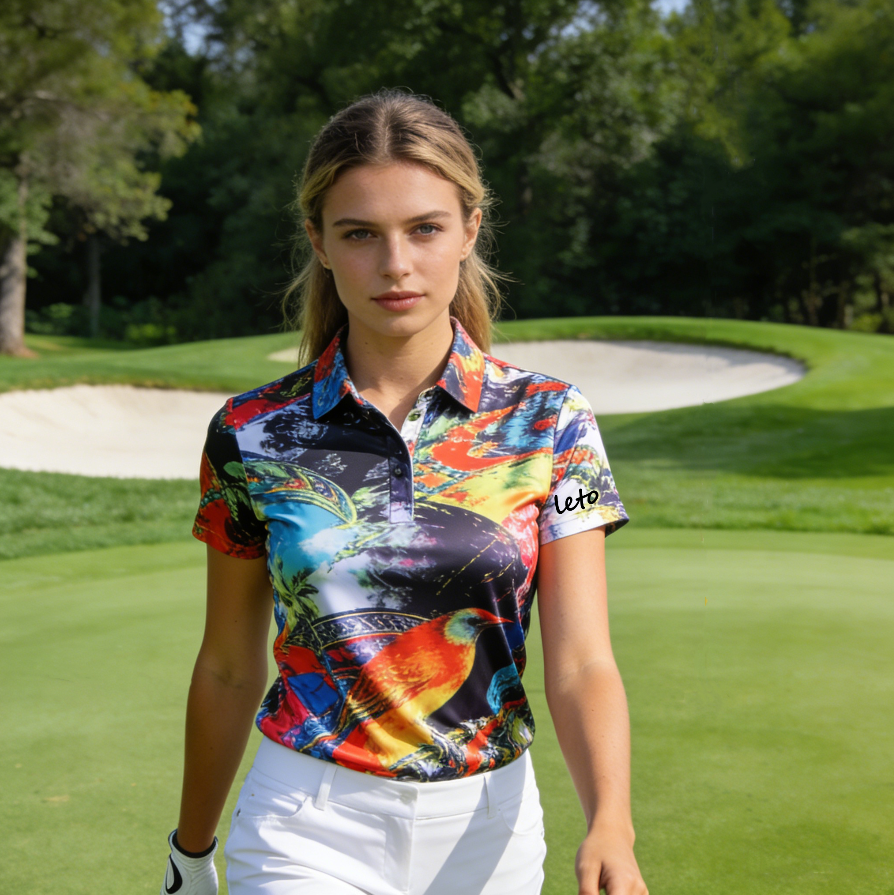 A showcase of custom golf apparel, including polos, skirts, and jackets, designed and manufactured through OEM/ODM solutions for brands
