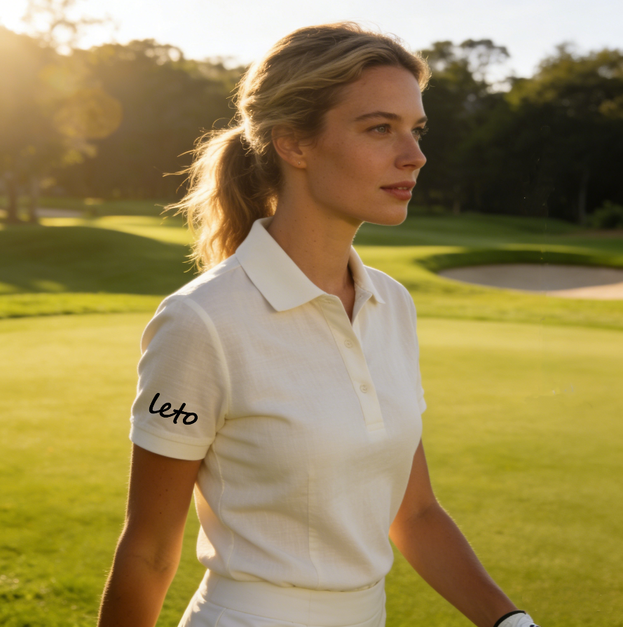 Eco-friendly golf apparel supplier offering recycled golf clothing and organic cotton golf wear for sustainable style.